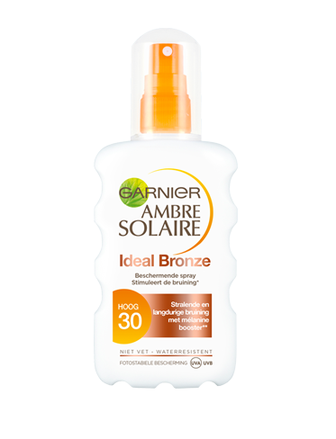 Voorkant verpakking Ambre Solaire Ideal Bronze